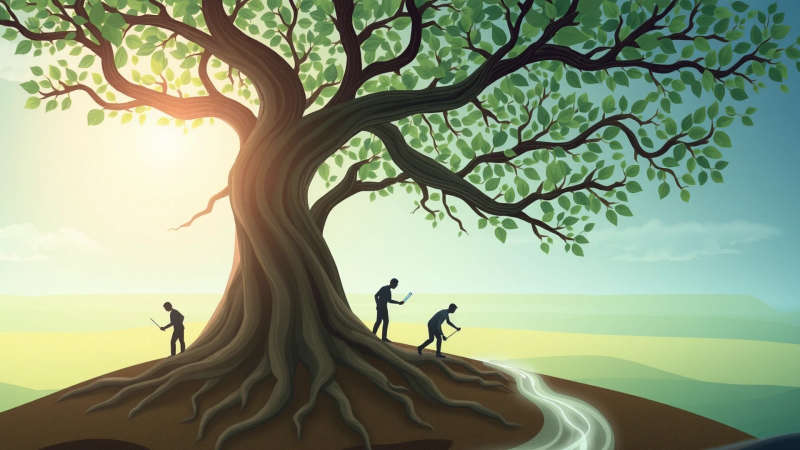 Crecimiento armonioso entre naturaleza y humanidad