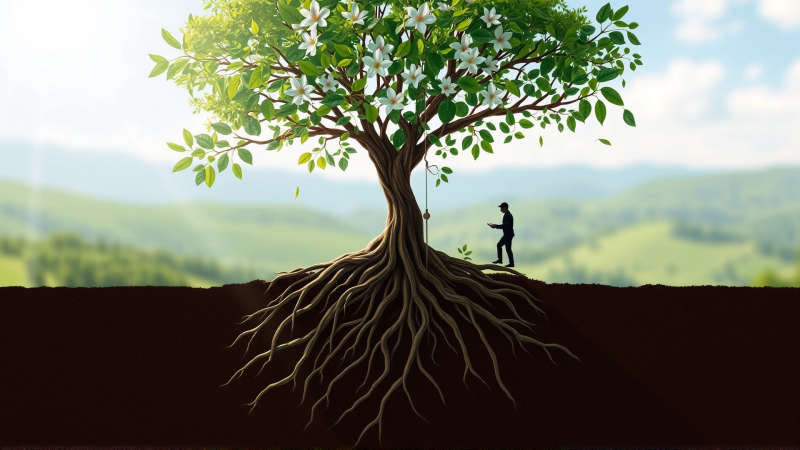 Un jardín armonioso irradia confianza y calma