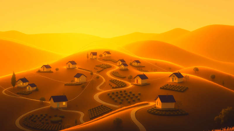 Un pueblo sereno