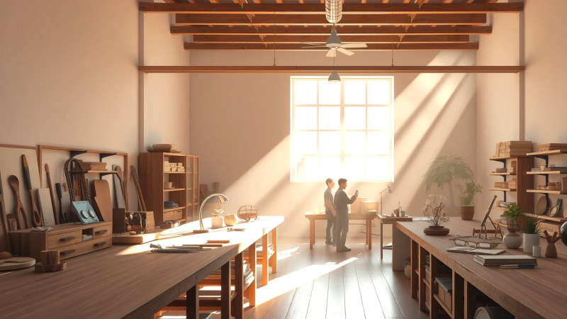 Atelier luminoso