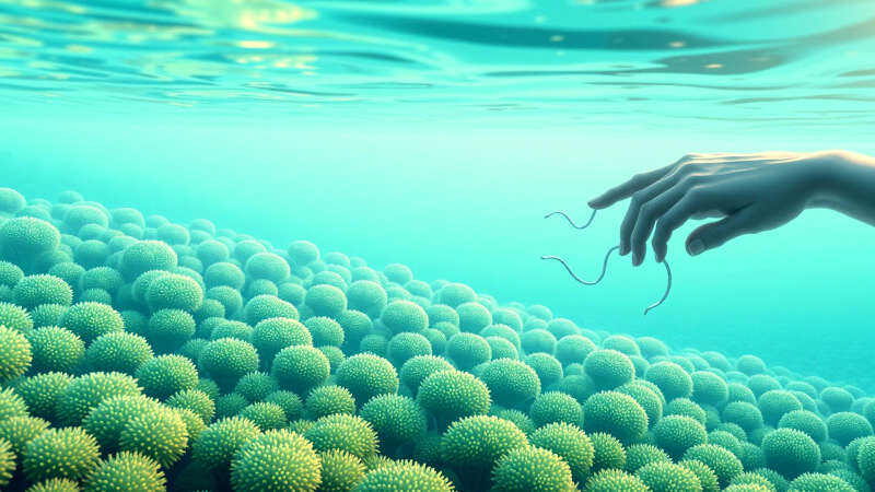 Exploración serena de un mundo submarino armonioso
