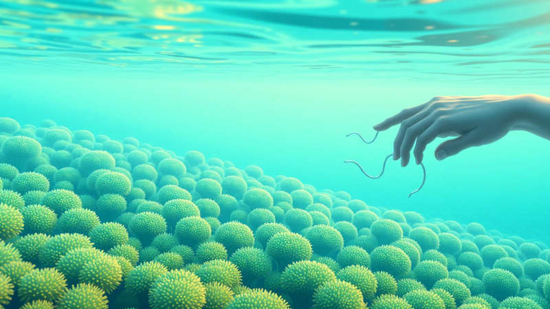 Exploración serena de un mundo submarino armonioso