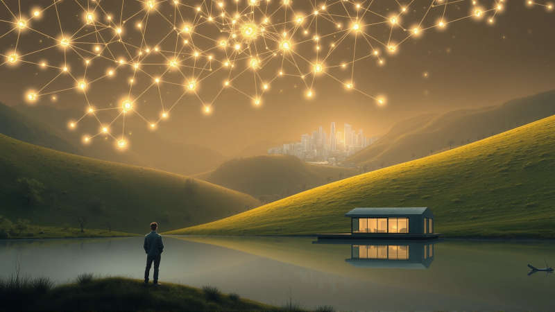 Un valle irradia luz