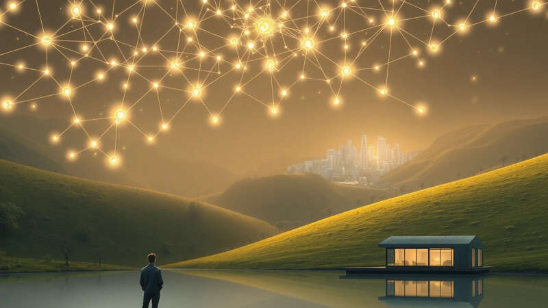 Un valle irradia luz